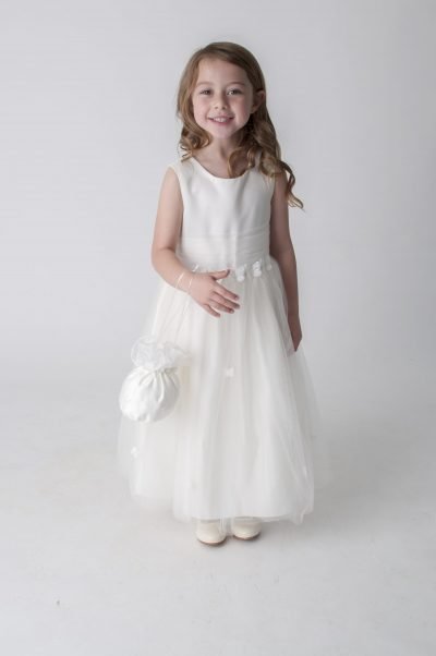 Visara Butterfly Dress In Ivory W327