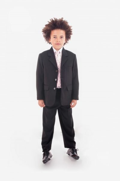 Vivaki 5 Piece Dobby Suit in Pink