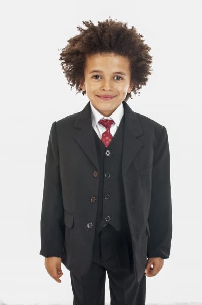 Vivaki 5 Piece Classic Suit in Black